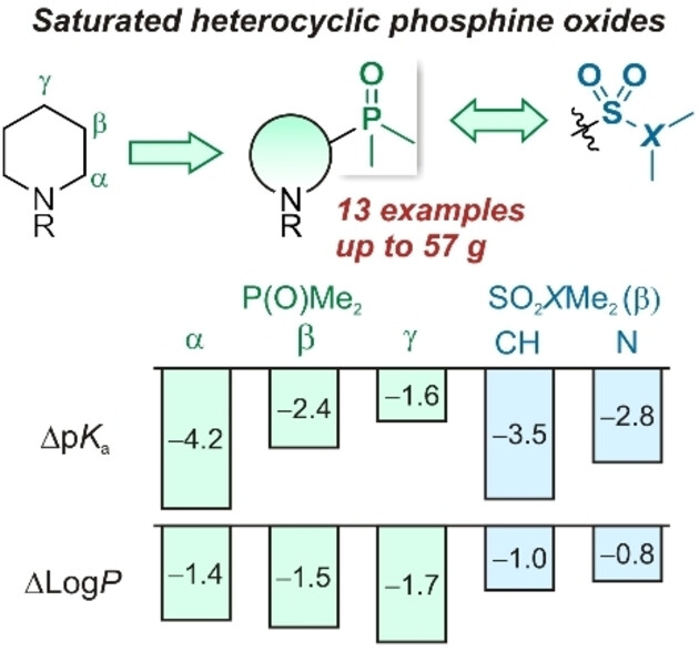 Heteroaliphatic Dimethylphosphine Oxide Building Blocks: Synthesis and Physico-Chemical Properties