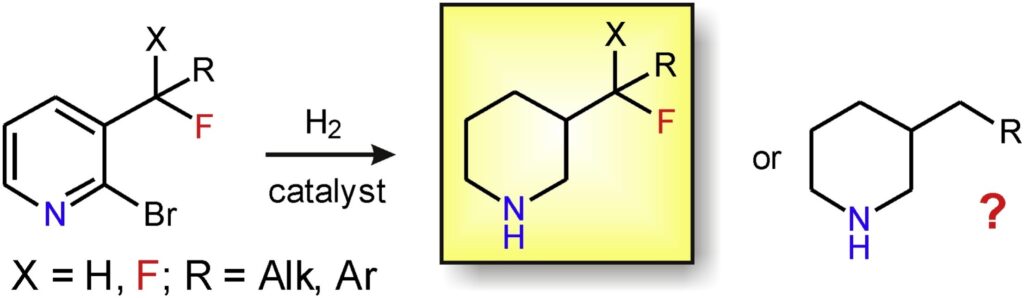 An approach to the synthesis of 3-substituted piperidines bearing partially fluorinated alkyl groups