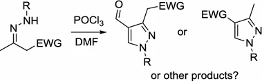 Reaction of hydrazones derived from active methylene compounds with Vilsmeier–Haack reagent