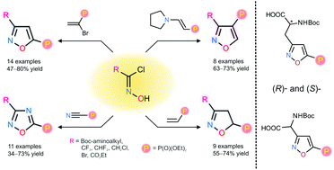 Regioselective synthesis of isoxazole and 1,2,4-oxadiazole-derived phosphonates via [3 + 2] cycloaddition