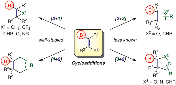 Cycloadditions of Alkenylboronic Derivatives