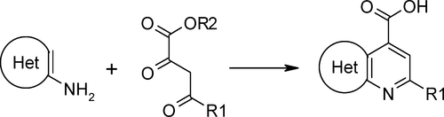 Approach to the Library of Fused Pyridine-4-carboxylic Acids by Combes-Type Reaction of Acyl Pyruvates and Electron-Rich Amino Heterocycles