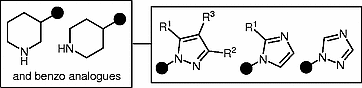 A Convenient Synthesis of (1H-Azol-1-yl)piperidines